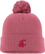 Nike Men's Nike Pink Washington State Cougars Tonal Peak Cuffed Knit Hat with Pom