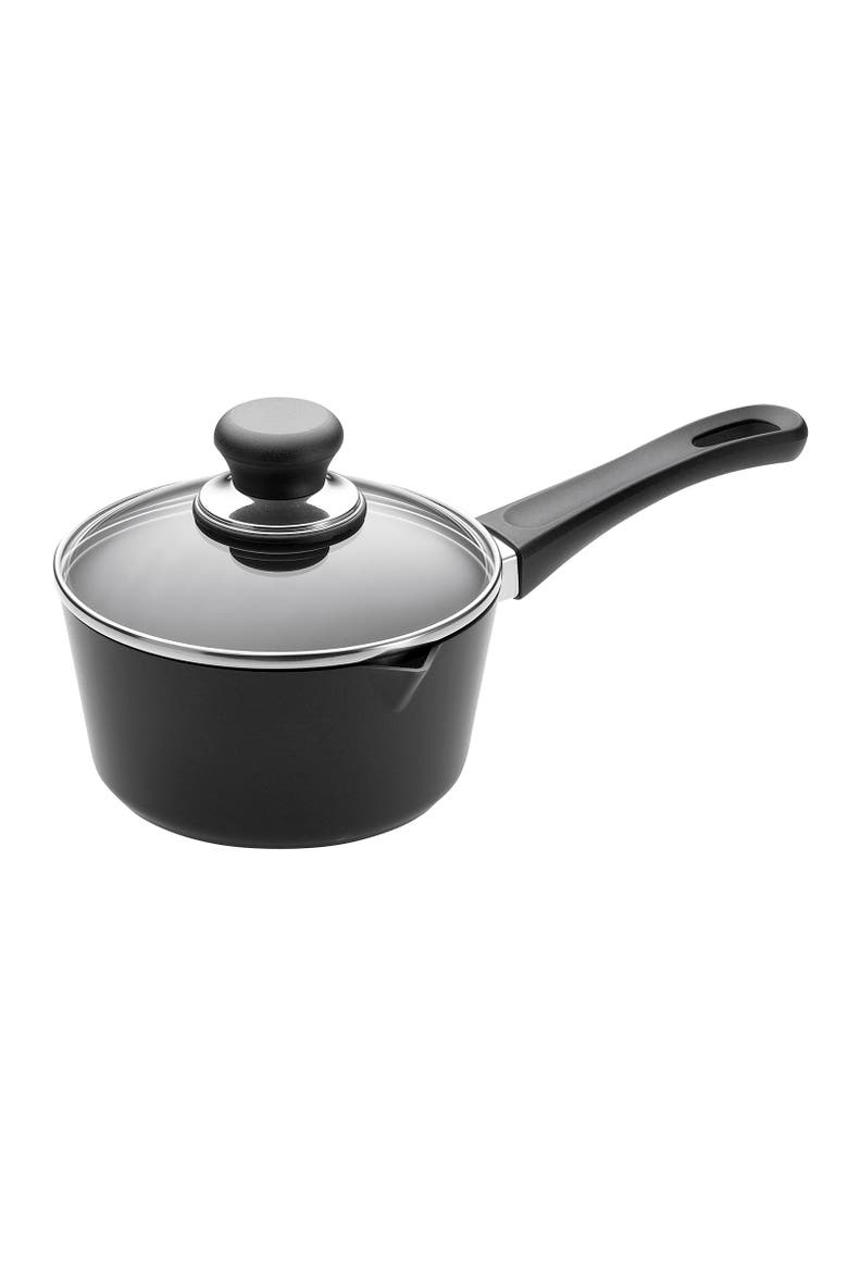 Classic 1 Quart Saucepan with Lid, Main, color, Black