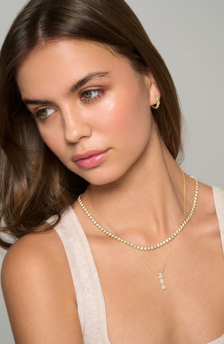 Bony Levy Getty Diamond Hoop Earrings, Alternate, color, 18K Yellow Gold