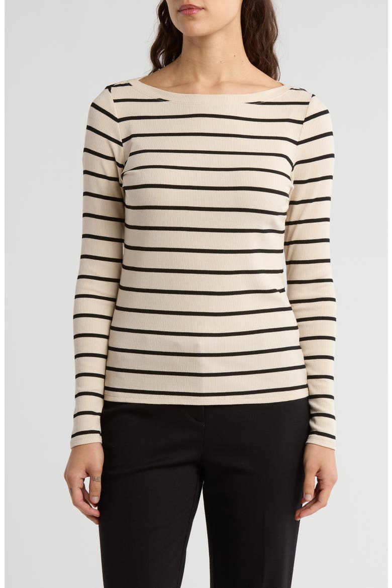 Stripe Rib Top, Main, color, SANDSHELL