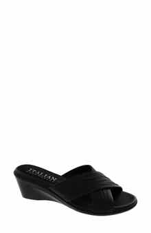 ITALIAN SHOEMAKERS Kenny Wedge Slide Sandal
