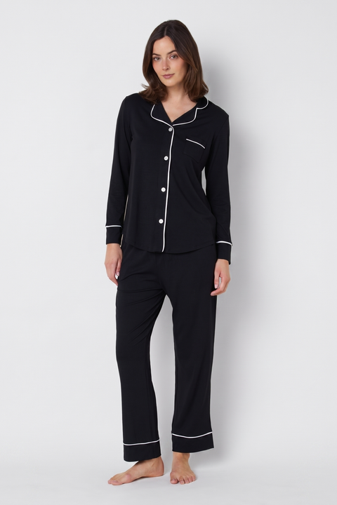 Classic Solid Pima Knit Pajama Set