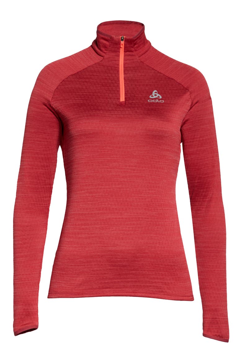 Run Easy Half-Zip Mid-Layer Top, Alternate, color, DEEP CLARET MELANGE