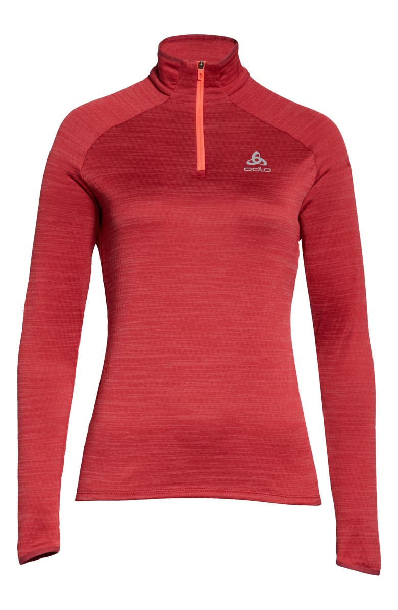 Odlo Run Easy Half-Zip Mid-Layer Top, Alternate, color, 