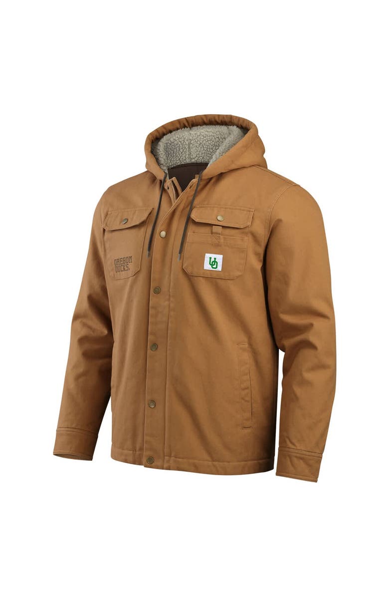 Darius Rucker Collection by Fanatics Men's Darius Rucker Collection by Fanatics Tan Oregon Ducks Canvas Full-Zip Hoodie Jacket, Alternate, color, 