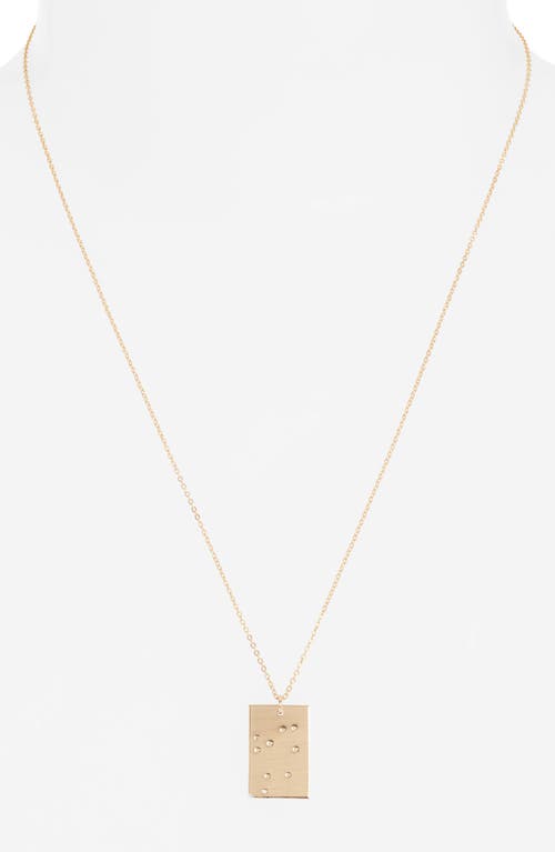 Set & Stones Zodiac Constellation Pendant Necklace In Multi