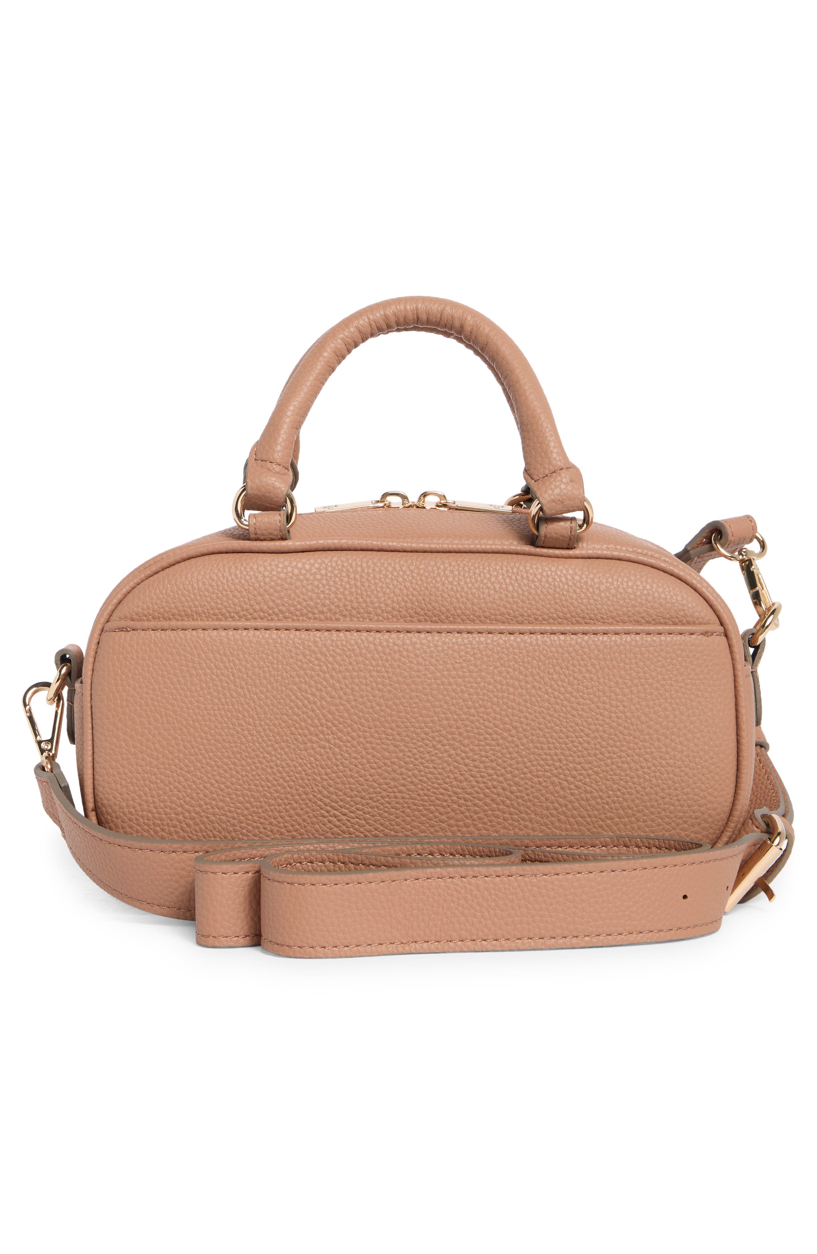 Ellah Mini Convertible Satchel Bag, Alternate, color, MOCHA MOUSSE