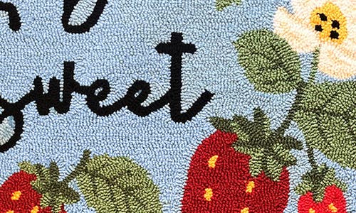R16 Home Be Sweet Indoor/outdoor Doormat In Aqua Red Green