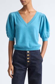 Ulla Johnson Reina Puff Sleec Cashmere Sweater