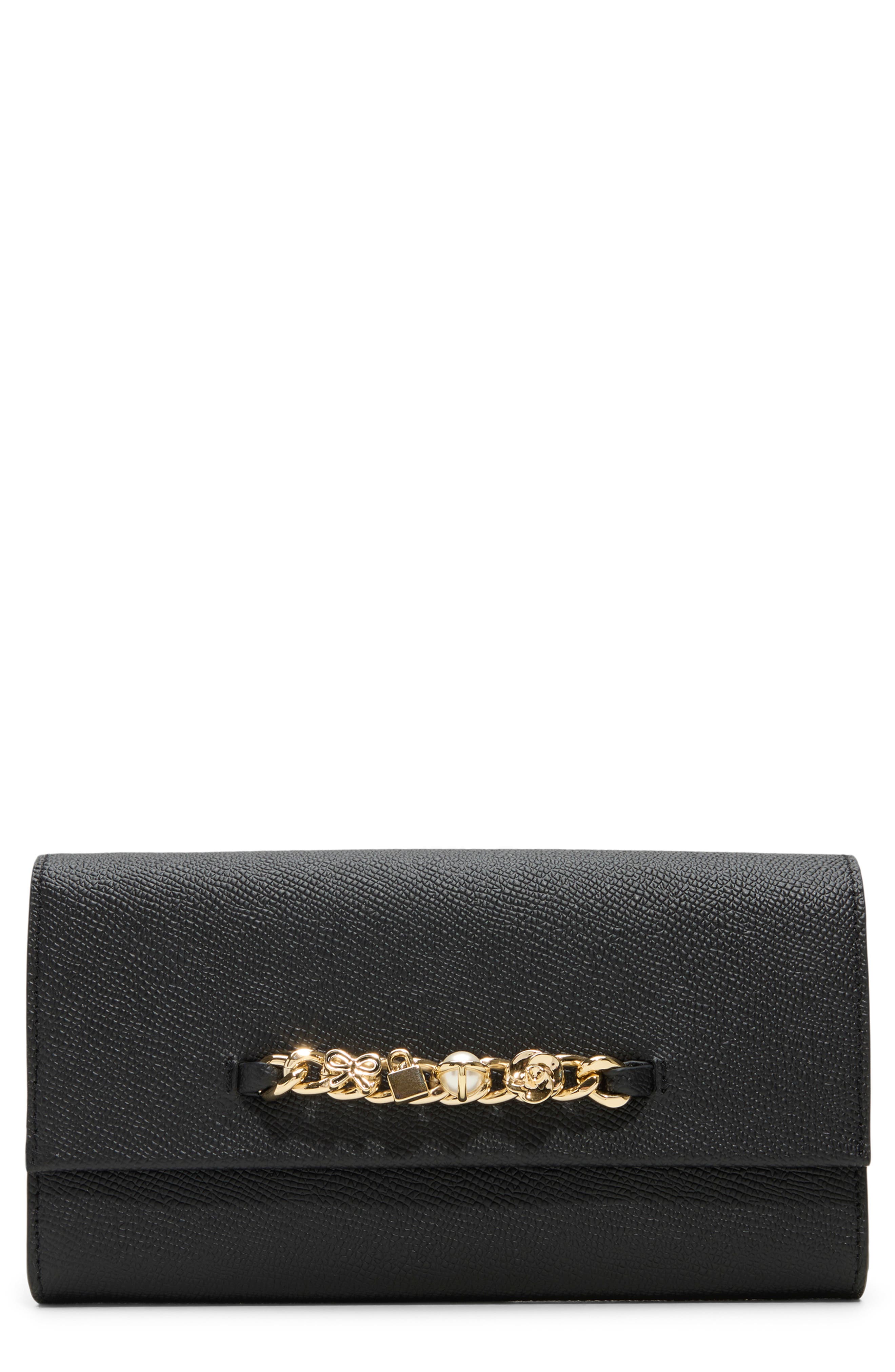 Ted Baker London Evie Charm Leather Clutch