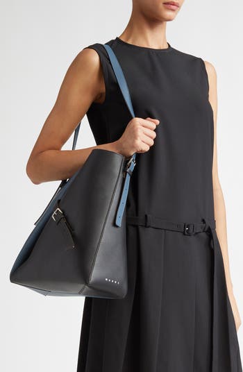 【関税込】【MARNI】Reverse ホーボーバッグ ブラック レザー＆スエード製 Reverse ホーボーバッグ | Marni