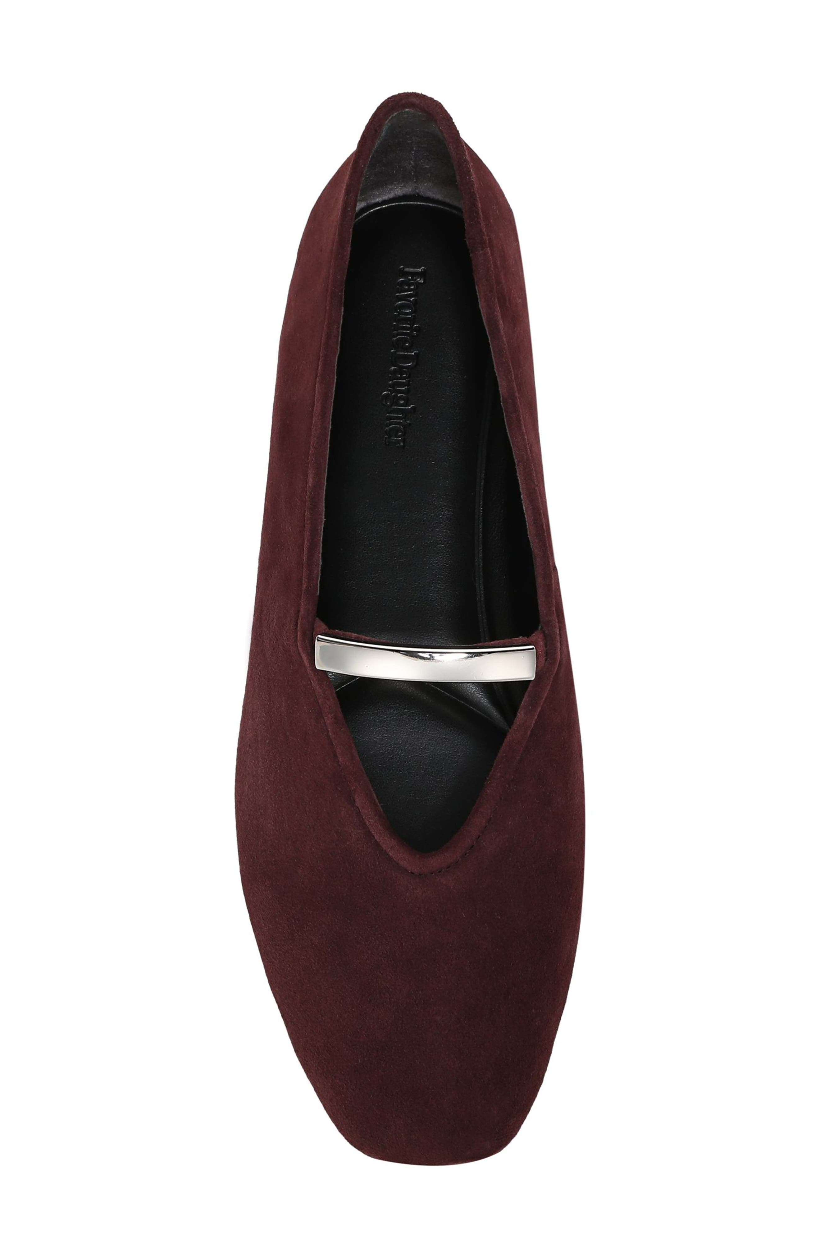 Maddie Mary Jane Ballet Flat, Alternate, color, WINE SUEDE