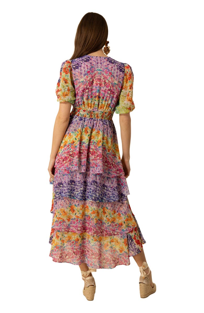 Hale Bob Lainey Tiered Chiffon Dress, Alternate, color, 