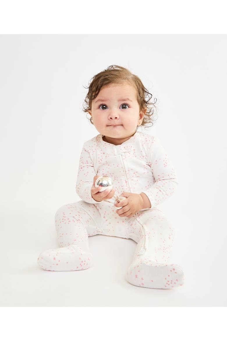 Marley Zip Pajama, Alternate, color, Rose star
