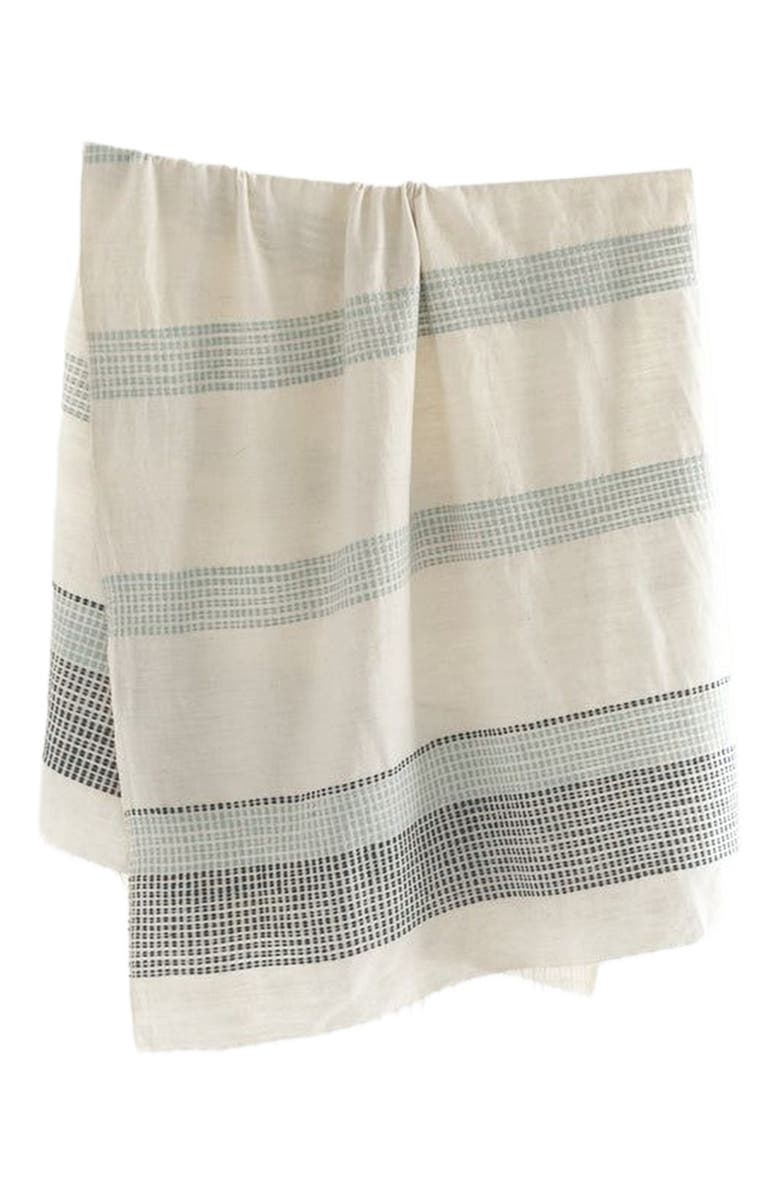 Creative Women Camden Cotton Bath Towel, Main, color, Navy/Azure