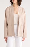 Eileen Fisher High Collar Stretch Organic Cotton Jacket