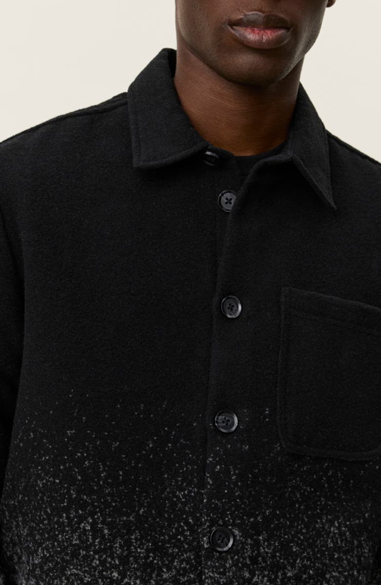 Les Deux Kaleb Fade Overshirt, Alternate, color, Grey Melange