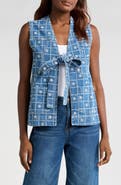 Damson Madder Dilly Broderie Denim Vest