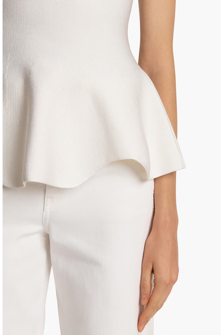 Andra Mock Neck Peplum Knit Top, Alternate, color, GLAZE
