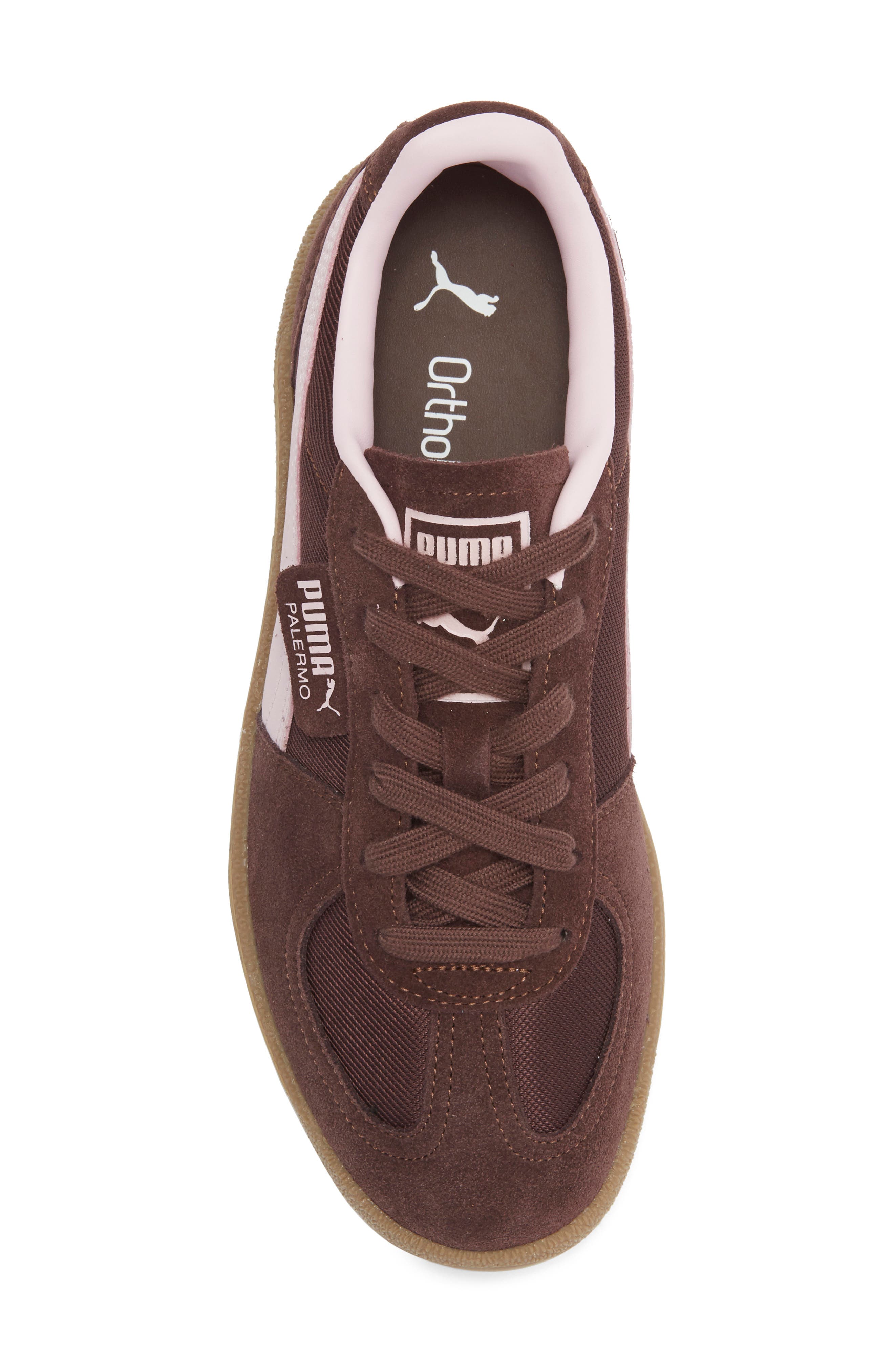PUMA Palermo Vintage Sneaker, Alternate, color, Chocolate Brown/ Gum