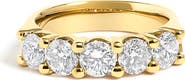 Haus of Brilliance 14K Gold 2.0 Ctw Round Diamond Five-Stone Band Ring