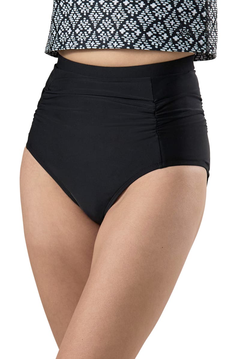 UV Skinz 2PC Long Sleeve Active Swim Set, Alternate, color, Black Mosaic