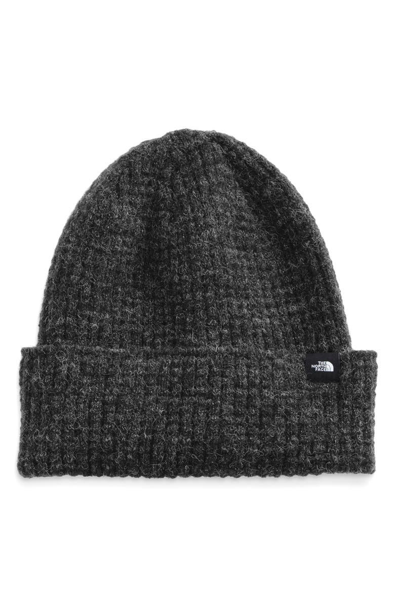 The North Face Ribbed Knit Cuff Beanie, Main, color, 