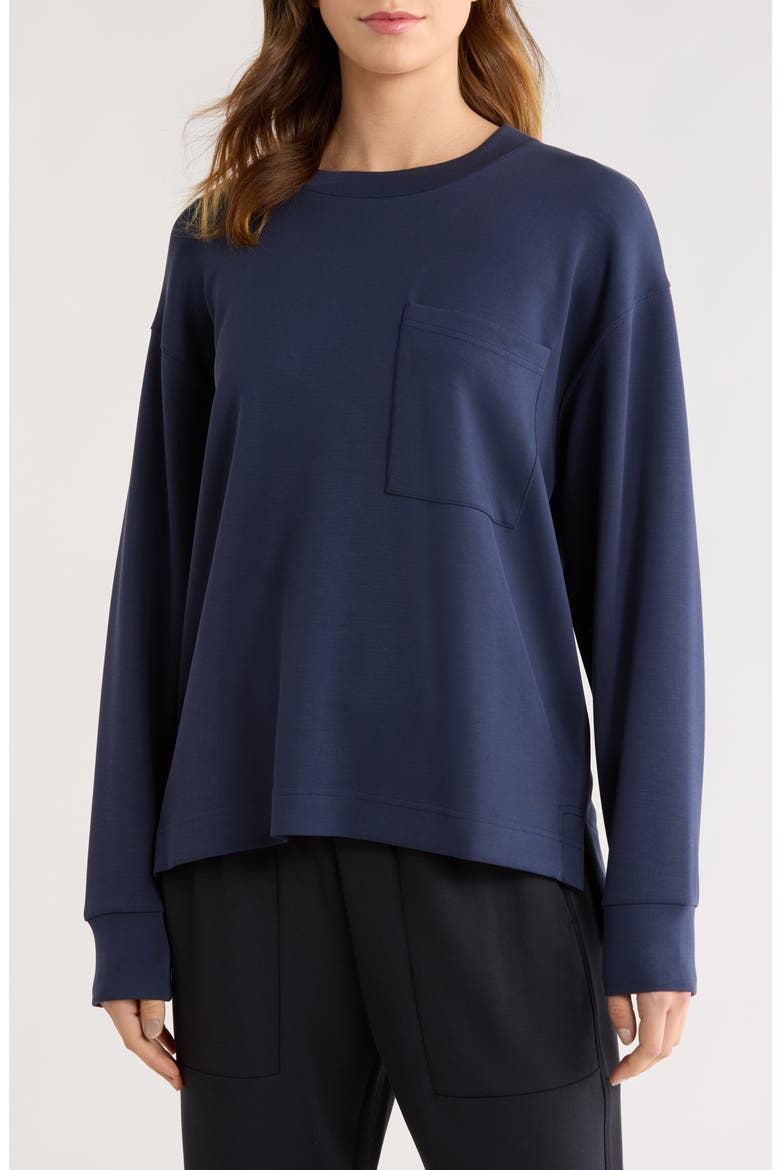 ScubaSoft Crewneck Sweatshirt, Main, color, NAVY BLUE