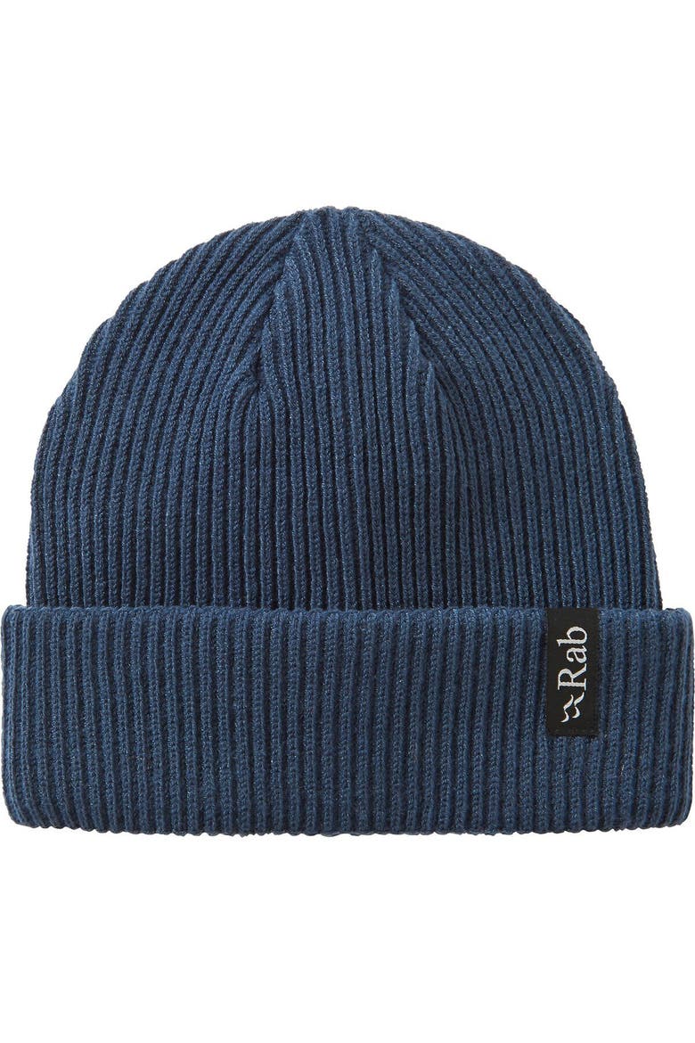 Perimeter Rolled Beanie, Main, color, Tempest Blue