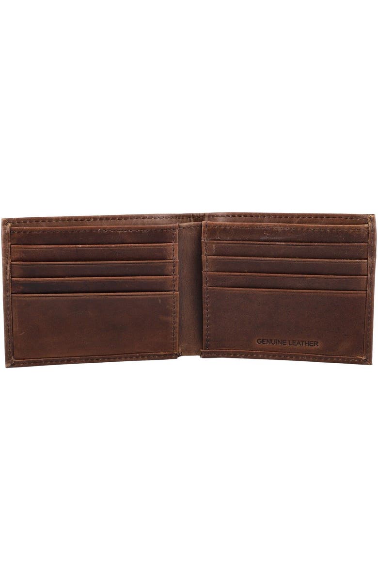 Evergreen Enterprises Brown Ohio State Buckeyes Bifold Leather Wallet, Alternate, color, 
