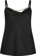 City Chic Dakota Imitation Pearl Cowl Neck Camisole