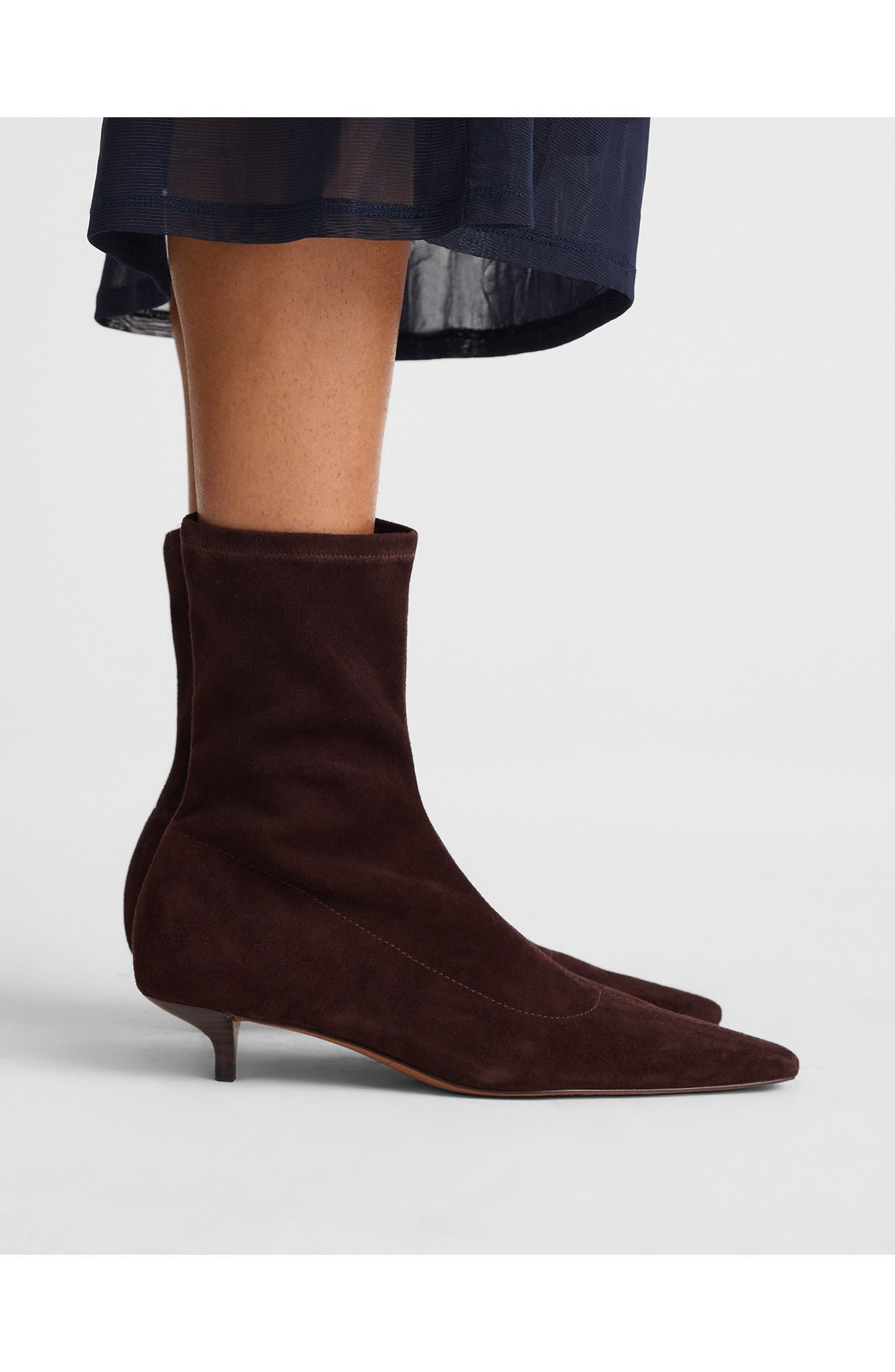 Madewell The Ciel Glove Ankle Boot, Alternate, color, Chocolate Raisin
