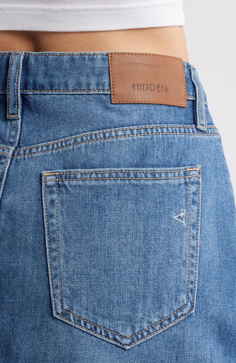 HIDDEN JEANS Denim Miniskirt, Alternate, color, Dark Wash