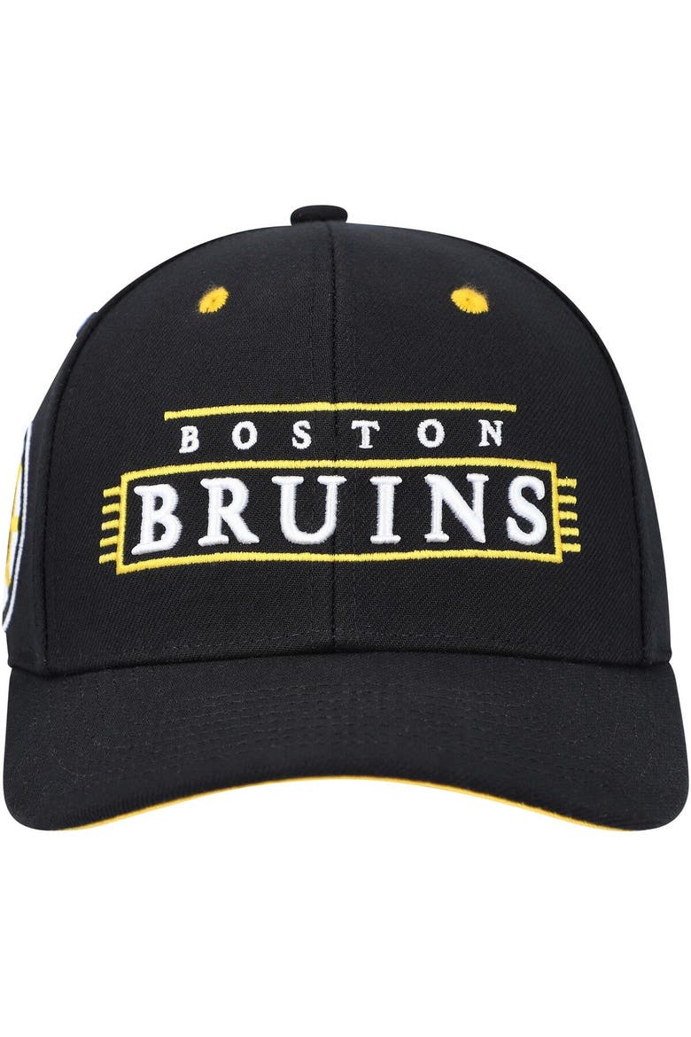 Men's Mitchell & Ness Black Boston Bruins LOFI Pro Snapback Hat, Alternate, color, Black