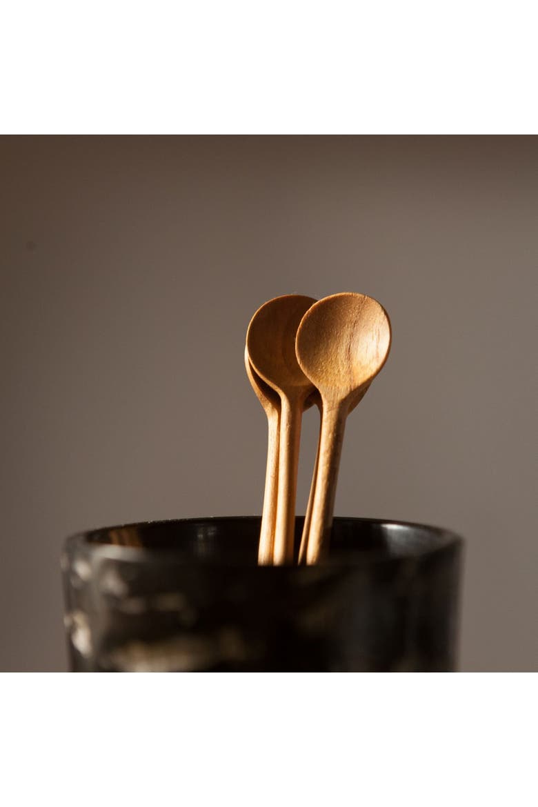 Teak Stirrers - Set of 4, Alternate, color, Teak