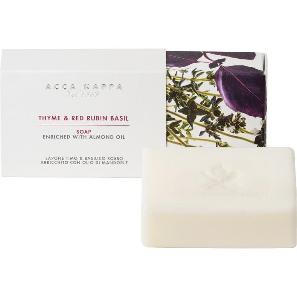 Acca Kappa Thyme & Red Rubin Basil Soap In White