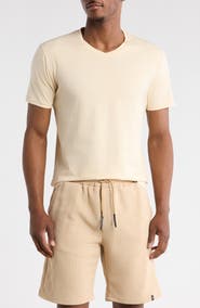 T.R. PREMIUM Solid V-Neck T-Shirt