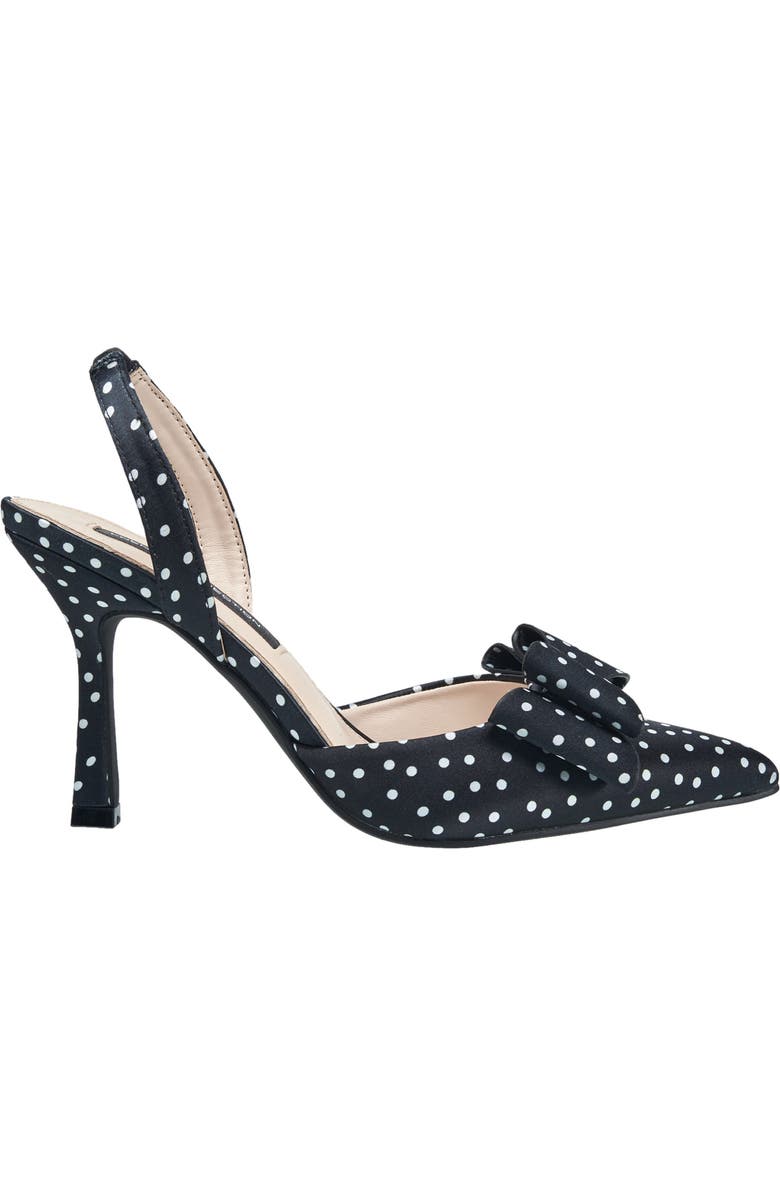 French Connection Betti Bow Slingback Heel, Alternate, color, Black