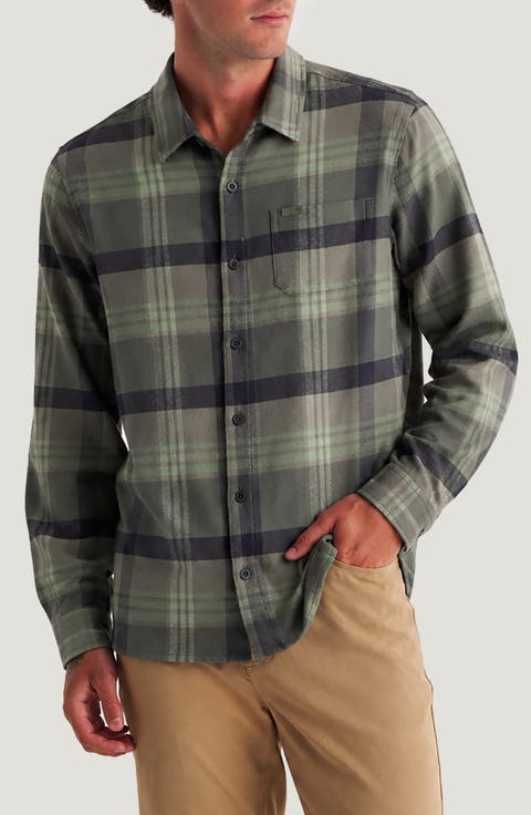 SeaWool Flannel Button-Up Shirt