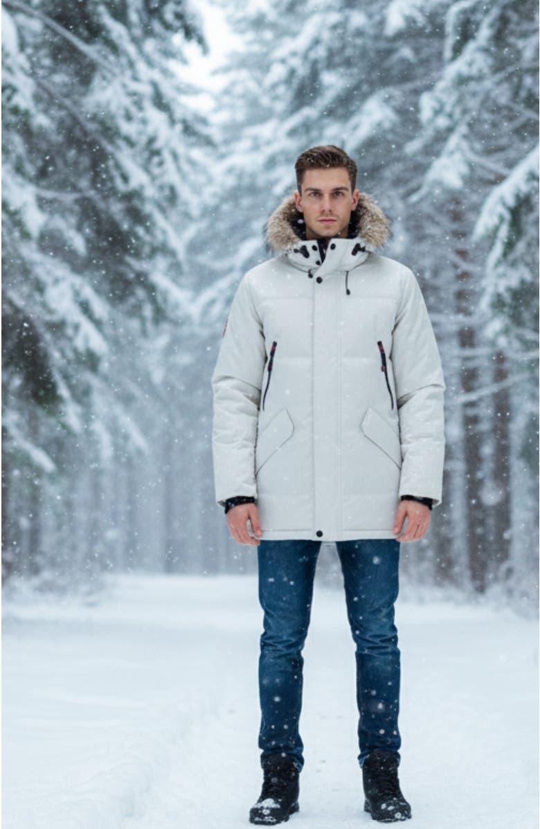 CANADA WEATHER GEAR Men's Arctic Winter Jacket, Alternate, color, Stone