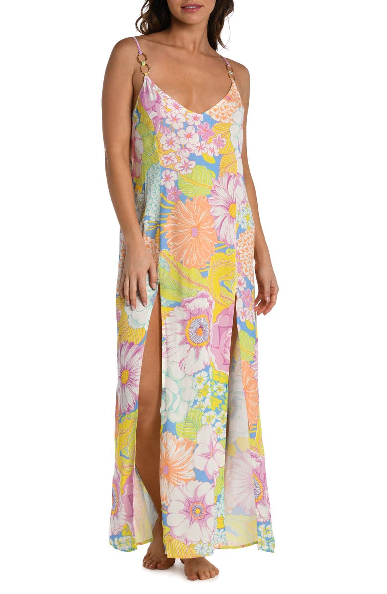 Sunshine 79 Botanical Cover-Up Maxi Dress, Main, color, 