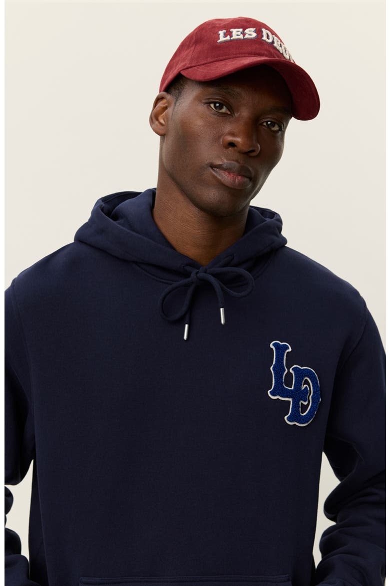 Brady Logo Patch Hoodie, Alternate, color, DARK NAVY