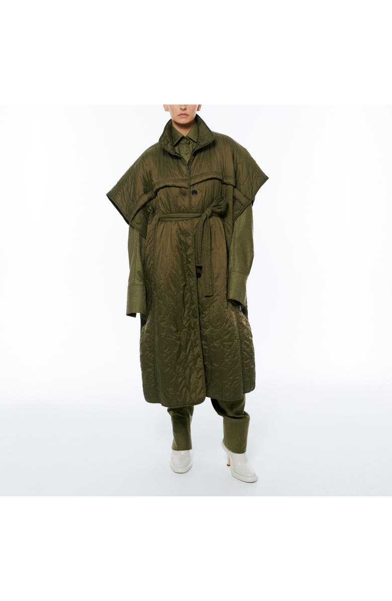 Nicole Benefield Portfolio Quilted Cape, Main, color, Olive