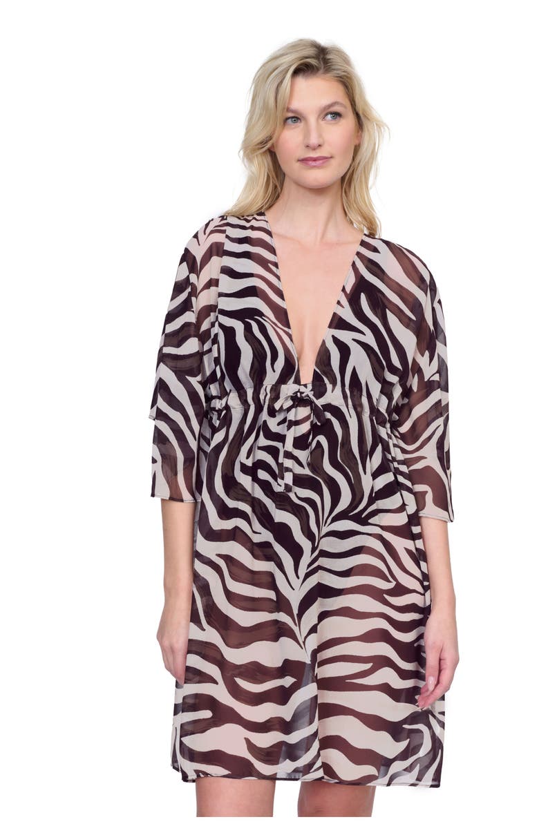 Gottex Wildest Dream V Neck Beach Dress, Main, color, 