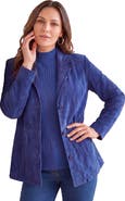 Jessica London Suede Blazer