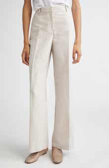 Gates Silk & Linen Straight Leg Pants