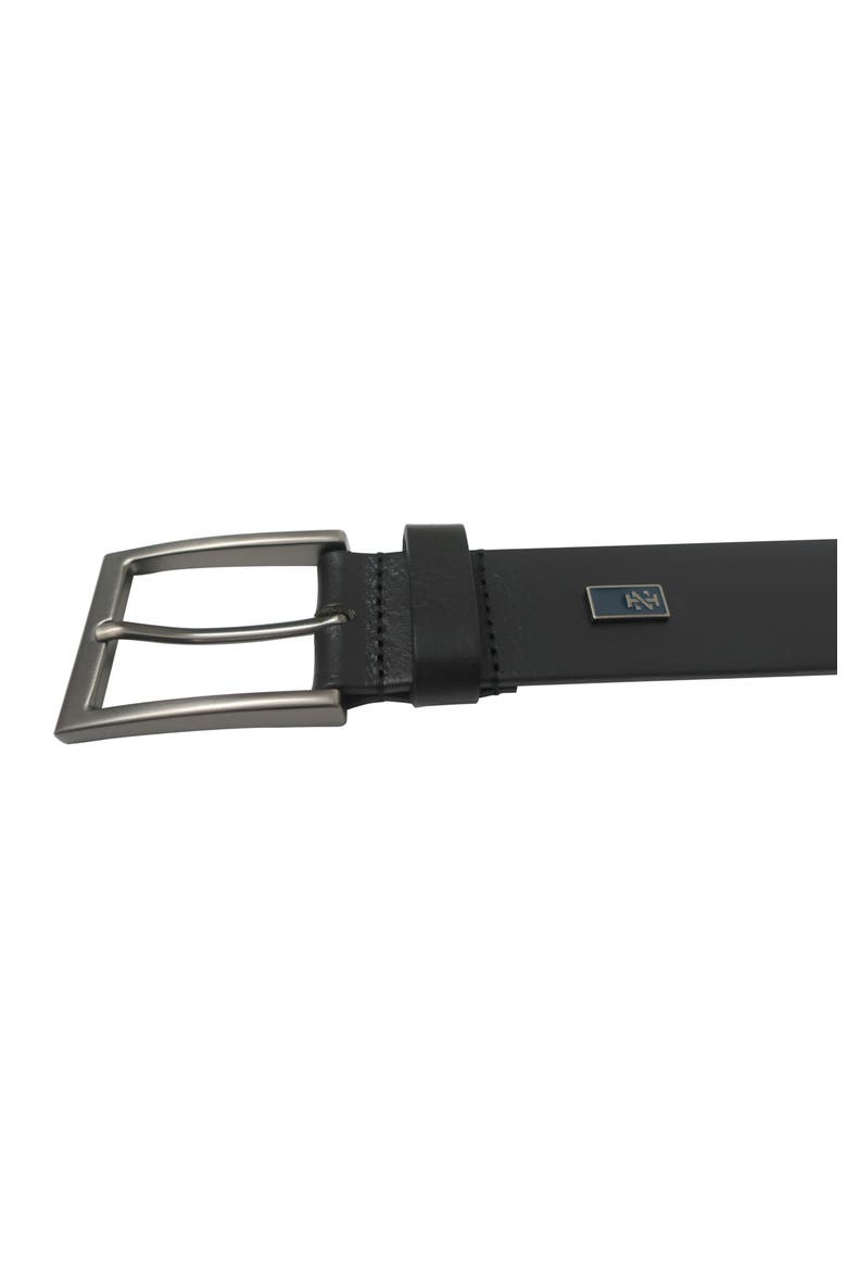 Mens Leather Jean Belt, Alternate, color, Black
