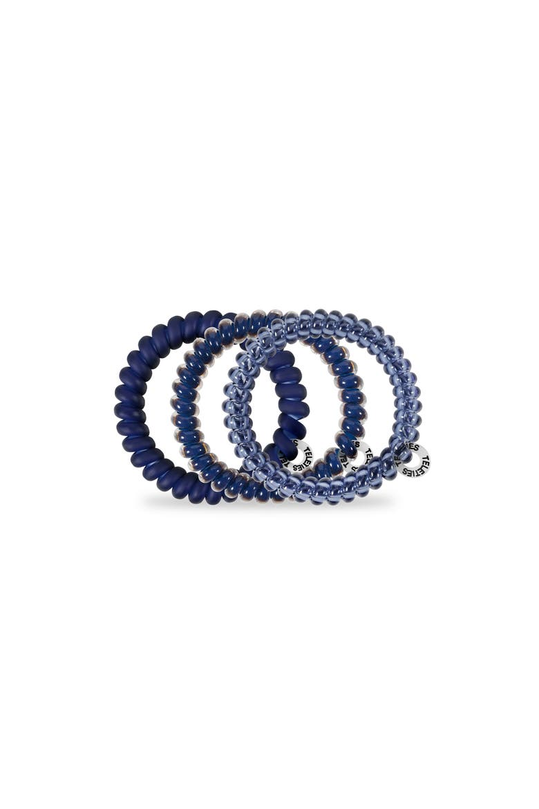 Small Hair Ties, Alternate, color, Nightfall Navy