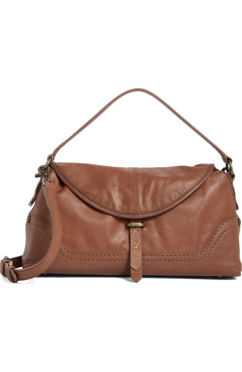 Frye Campus Leather Shoulder Bag, Main, color, Cognac