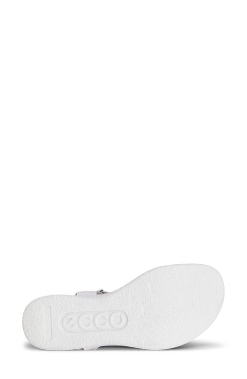 Ecco Corksphere™ Flowt Wedge Cork Sandal In Silver